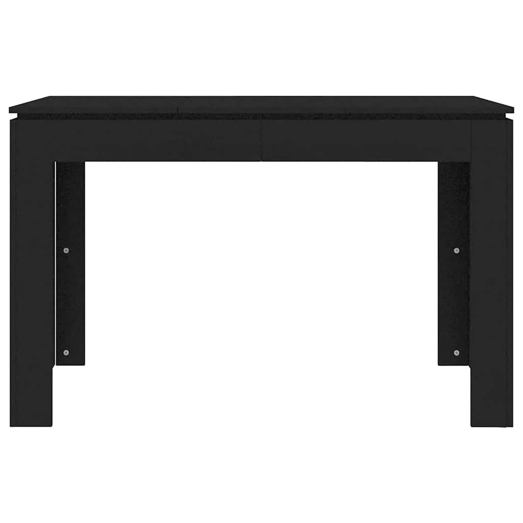 vidaXL Dining Table Black 120x60x76 cm Engineered Wood 4