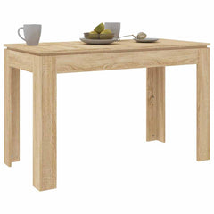 vidaXL Dining Table Sonoma Oak 120x60x76 cm Engineered Wood 3