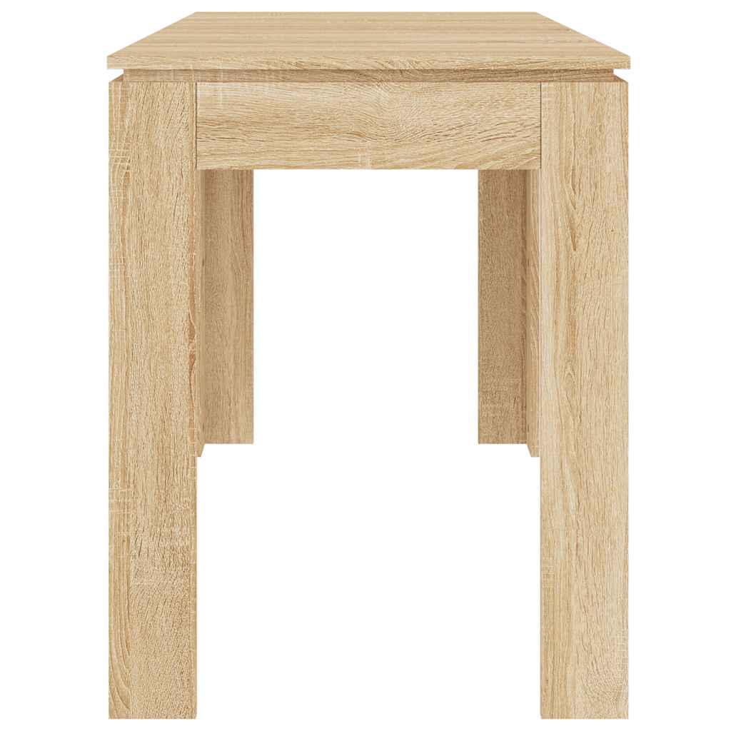 vidaXL Dining Table Sonoma Oak 120x60x76 cm Engineered Wood 5