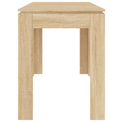 vidaXL Dining Table Sonoma Oak 120x60x76 cm Engineered Wood 5