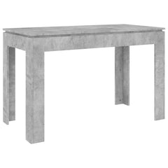 vidaXL Dining Table Concrete Grey 120x60x76 cm Engineered Wood 2