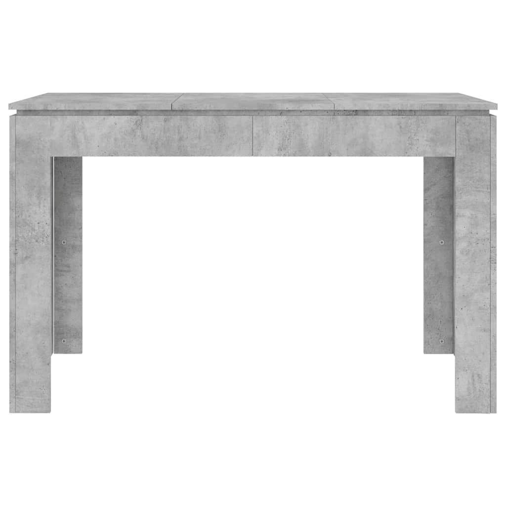 vidaXL Dining Table Concrete Grey 120x60x76 cm Engineered Wood 4
