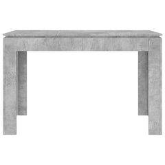 vidaXL Dining Table Concrete Grey 120x60x76 cm Engineered Wood 4