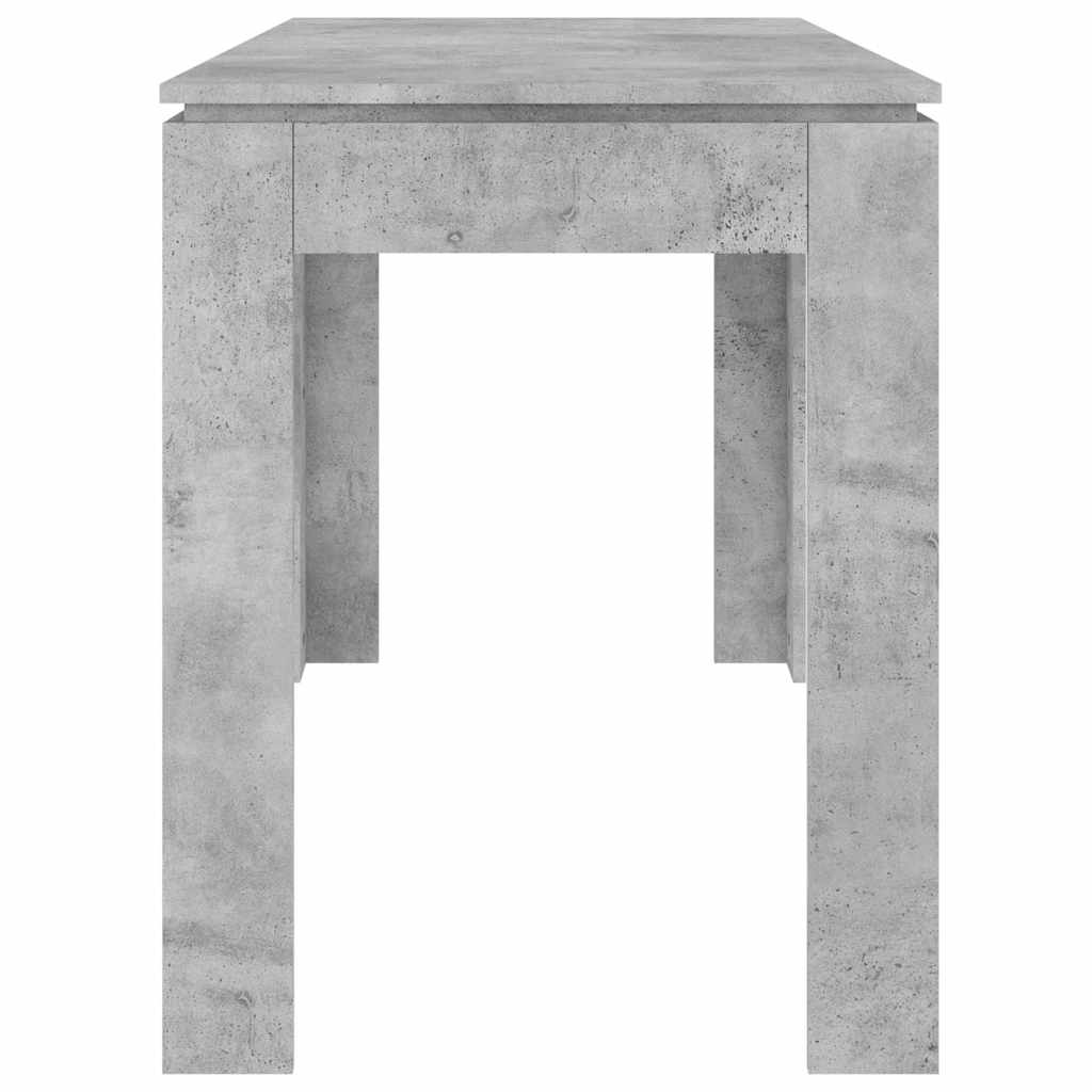 vidaXL Dining Table Concrete Grey 120x60x76 cm Engineered Wood 5