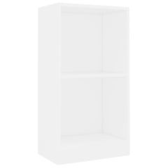 vidaXL Bookcase White 40x24x75 cm Engineered Wood 2