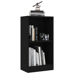 vidaXL Bookcase Black 40x24x75 cm Engineered Wood 5