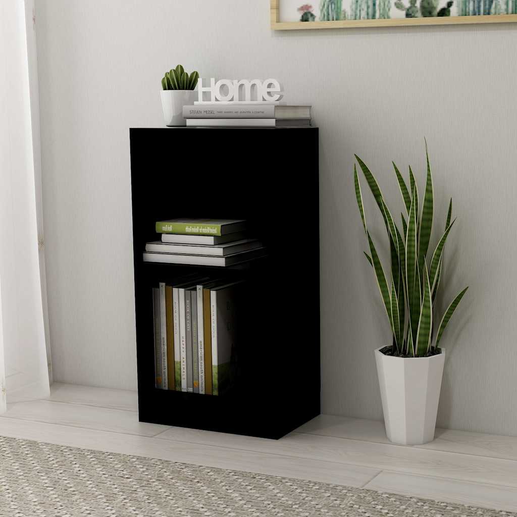 vidaXL Bookcase Black 40x24x75 cm Engineered Wood 1