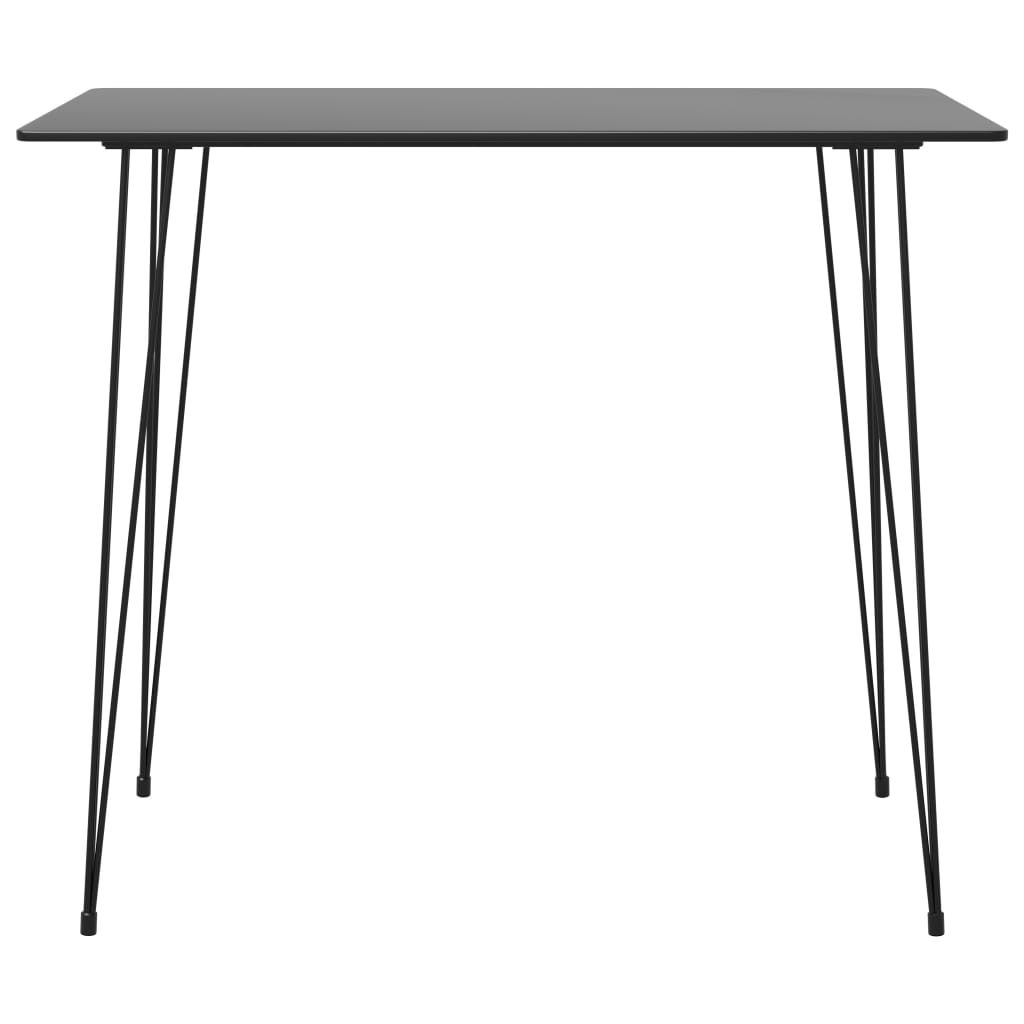 vidaXL Bar Table Black 120x60x105 cm 2