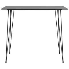 vidaXL Bar Table Black 120x60x105 cm 2