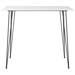 vidaXL Bar Table White 120x60x105 cm 2