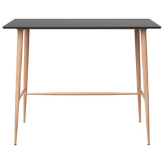 vidaXL Bar Table Black 120x60x105 cm 2