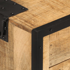 vidaXL Bedside Cabinet 43x30x51 cm Solid Rough Mango Wood 6