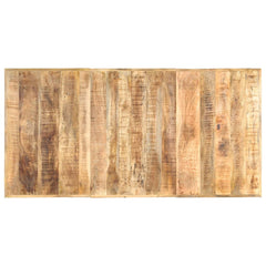 vidaXL Dining Table 180x90x76 cm Solid Rough Mango Wood 4
