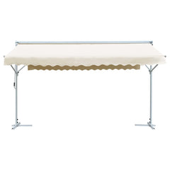 vidaXL Free Standing Awning 500x300 cm Cream 2