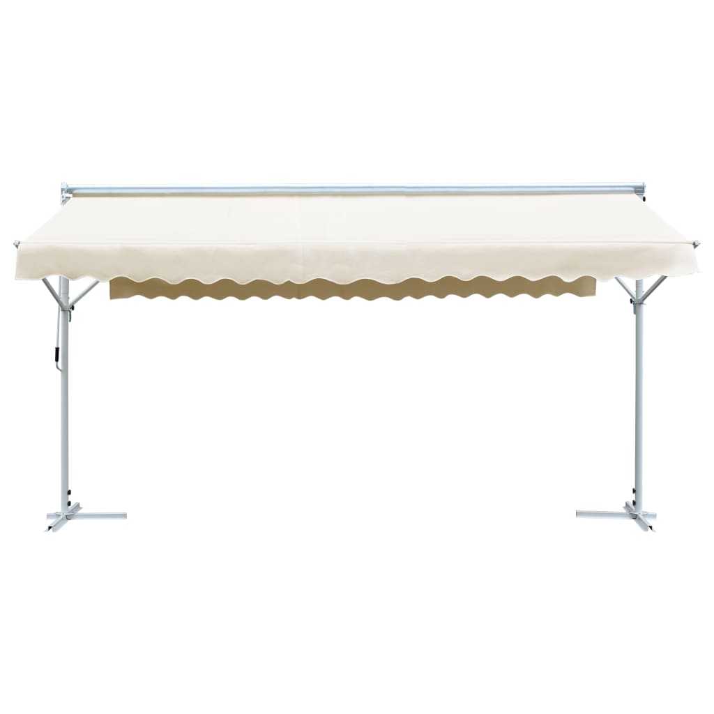 vidaXL Free Standing Awning 600x300 cm Cream 2