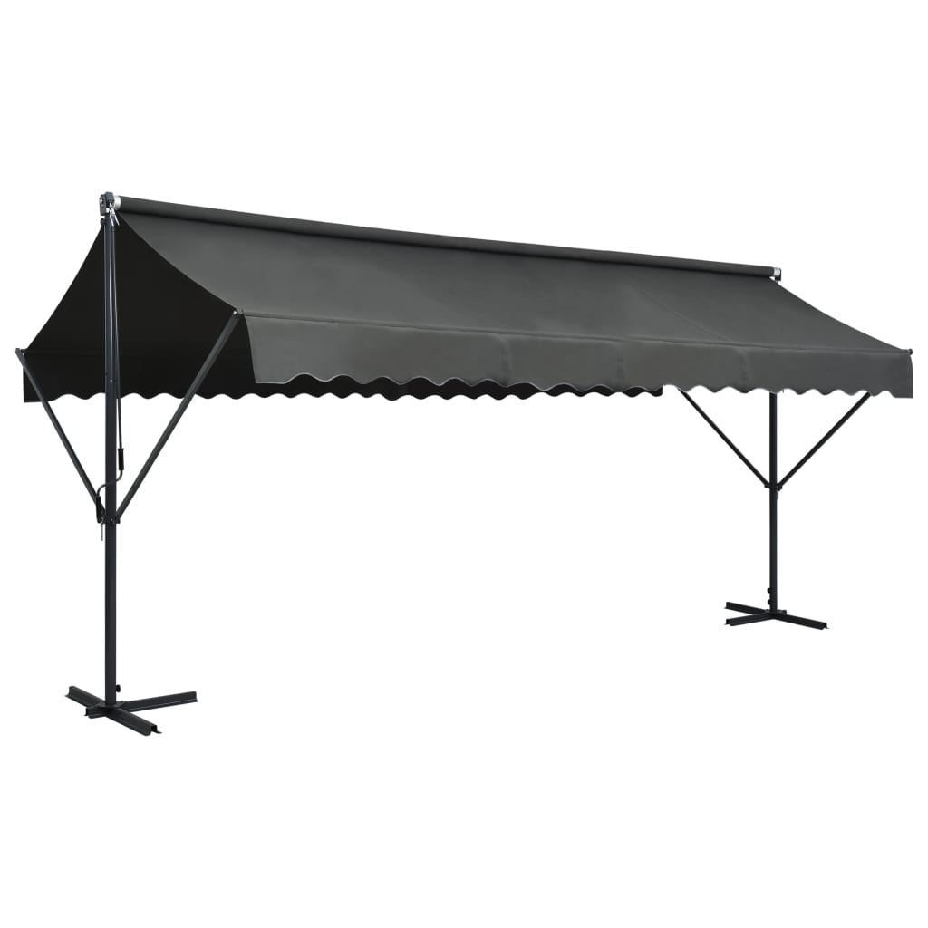 vidaXL Free Standing Awning 500x300 cm Anthracite 1