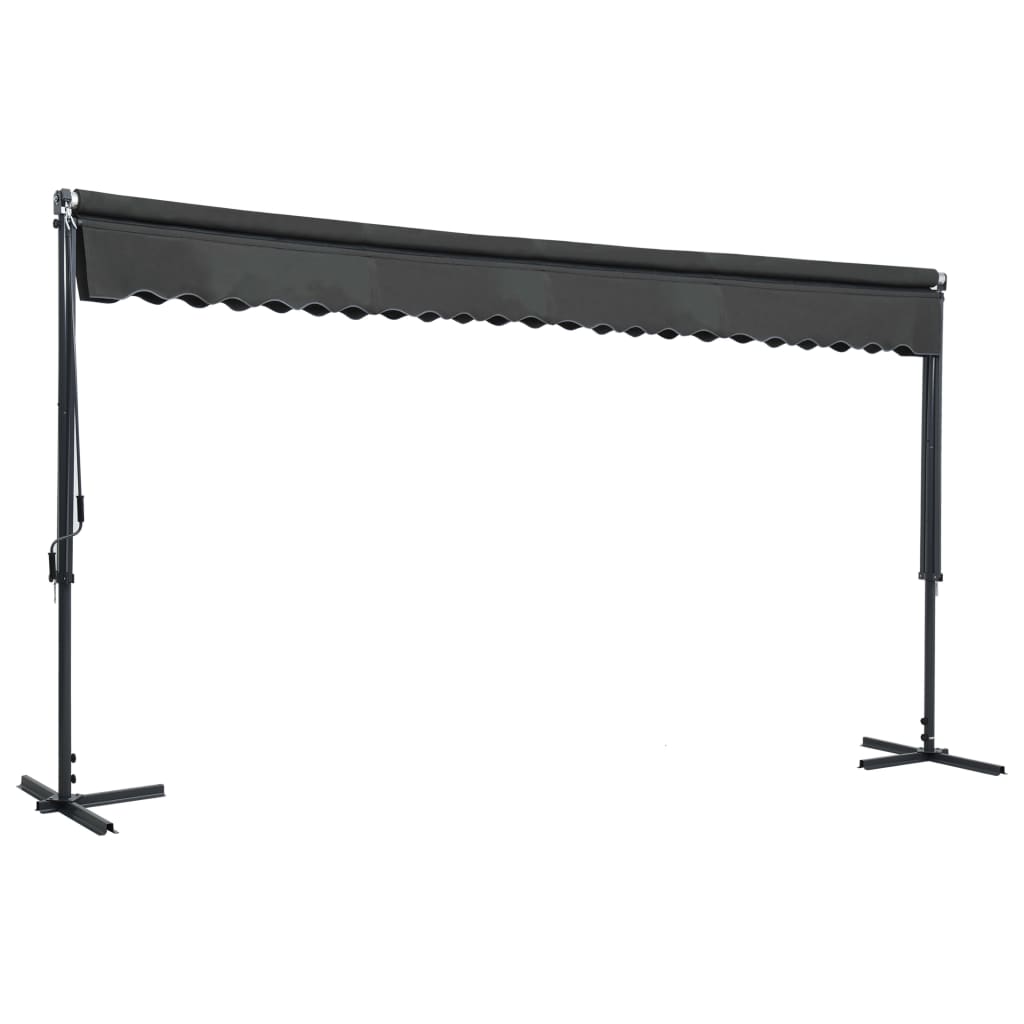 vidaXL Free Standing Awning 500x300 cm Anthracite 2