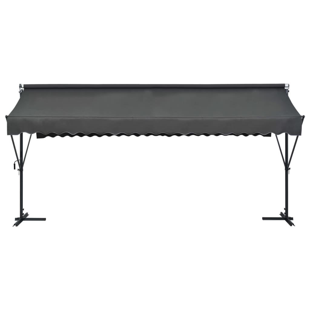 vidaXL Free Standing Awning 500x300 cm Anthracite 3