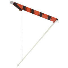 vidaXL Awning | Orange and brown | Steel | 300 x 150 cm | Retractable | Awning 3