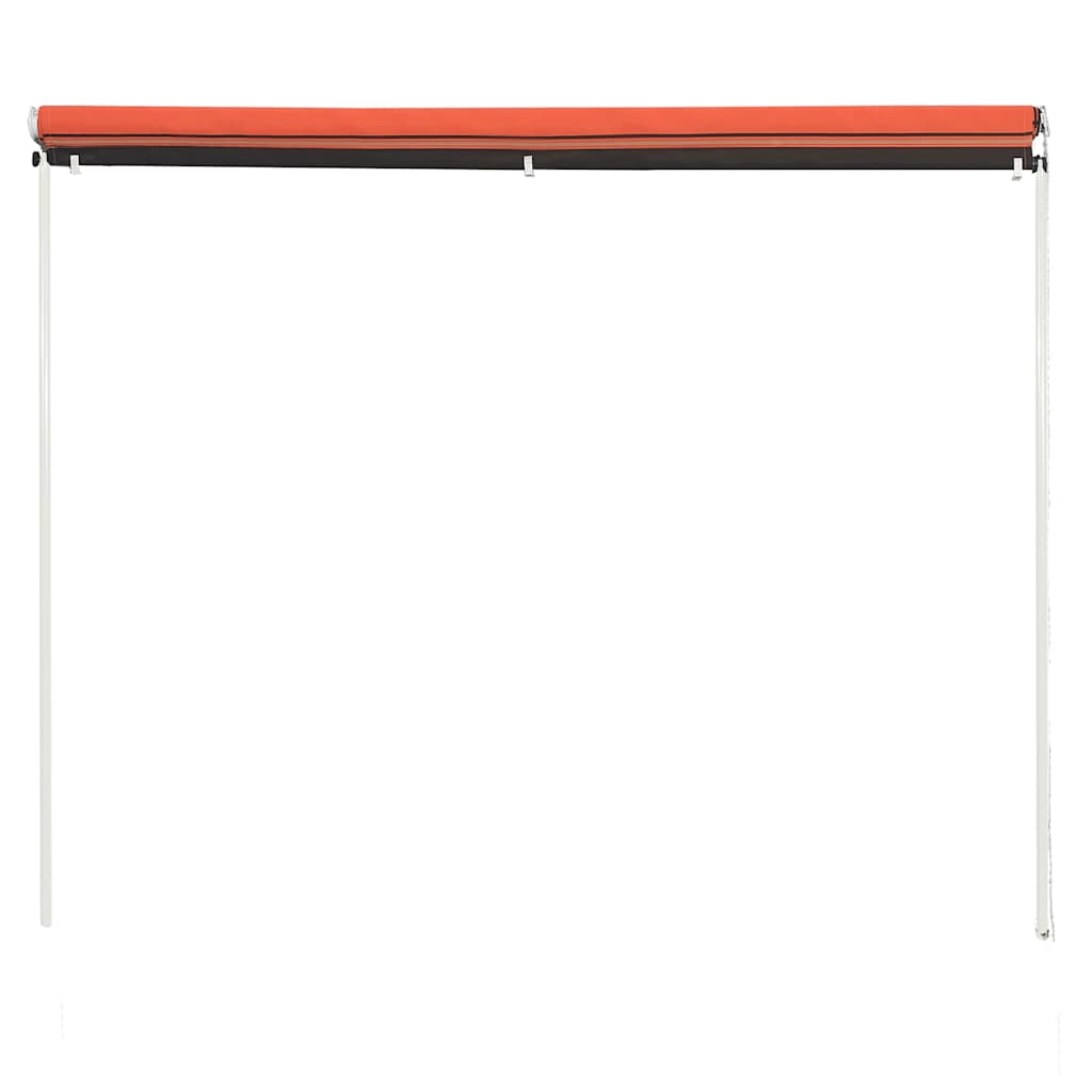 vidaXL Awning | Orange and brown | Steel | 300 x 150 cm | Retractable | Awning 4