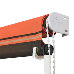 vidaXL Awning | Orange and brown | Steel | 300 x 150 cm | Retractable | Awning 5