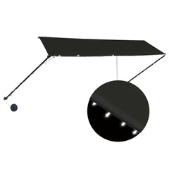 vidaXL Awning | Anthracite | Steel, Polyester with PA coating | 350 x 150 cm 2