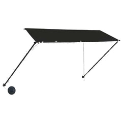 vidaXL Awning | Anthracite | Steel, Polyester with PA coating | 350 x 150 cm 3