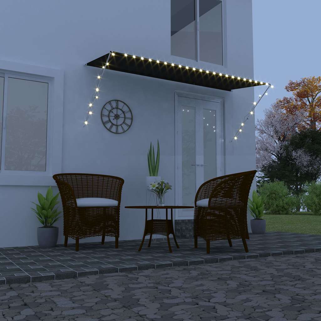 vidaXL Awning | Anthracite | Steel, Polyester with PA coating | 350 x 150 cm 1