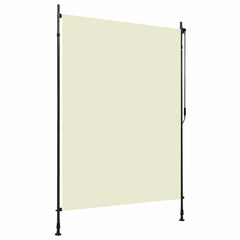 Outdoor Roller Blind 150 x 270 cm Cream