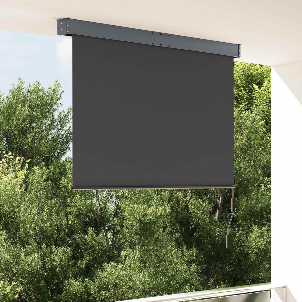 Outdoor Roller Blind in Anthracite