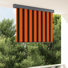Outdoor Roller Blind 140 x 250 cm Orange and brown