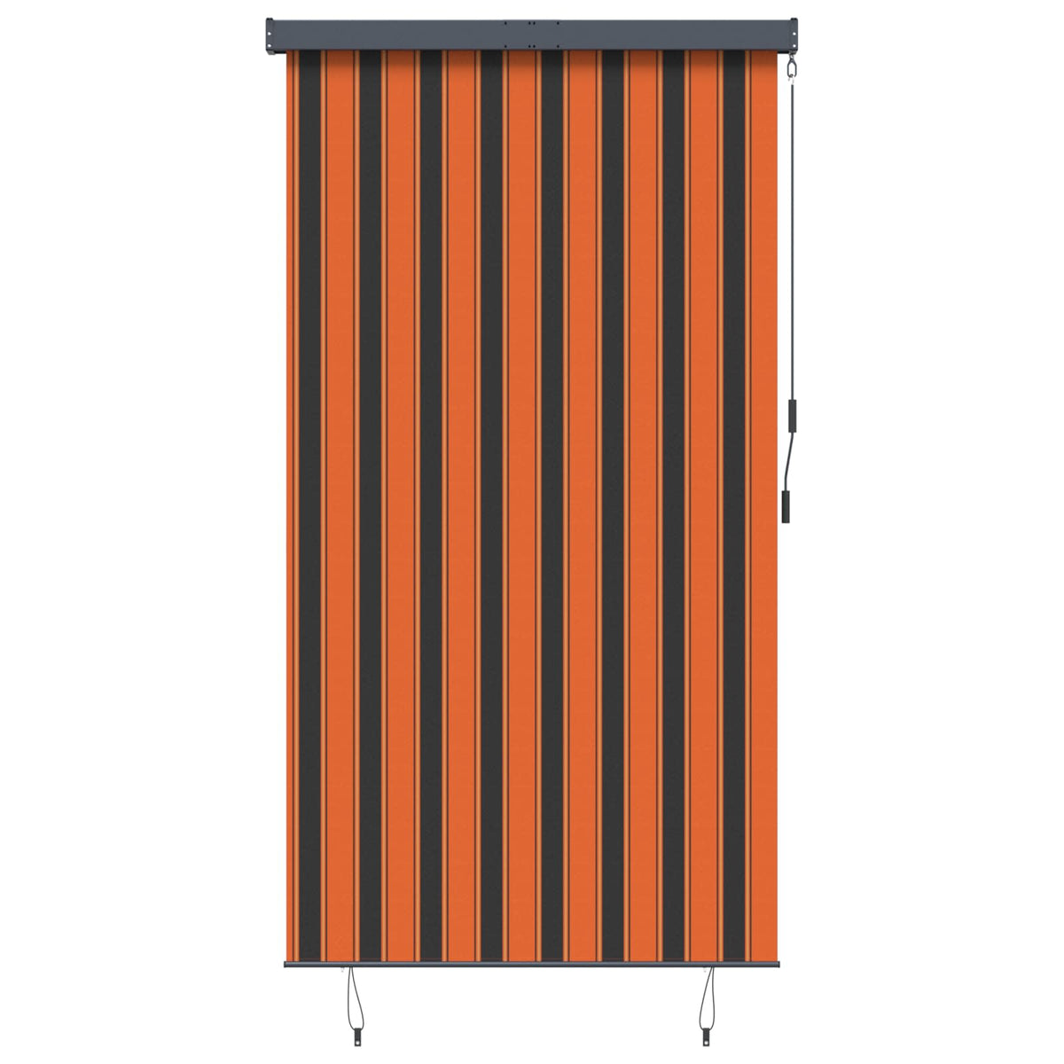 Outdoor Roller Blind 140 x 250 cm Orange and brown