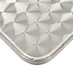 vidaXL Garden Table Silver 80x80x70 cm Aluminium 4