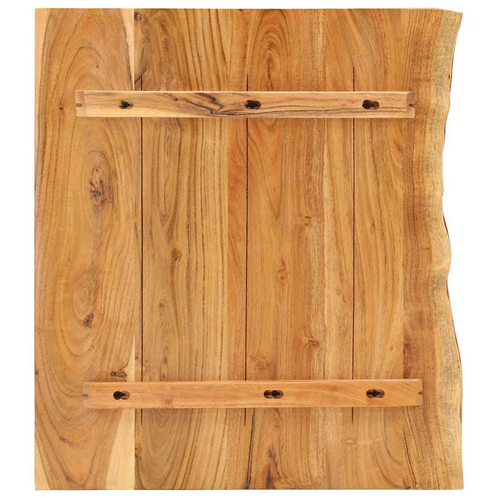vidaXL Bathroom Vanity Top Solid Acacia Wood 58x52x2.5 cm 2
