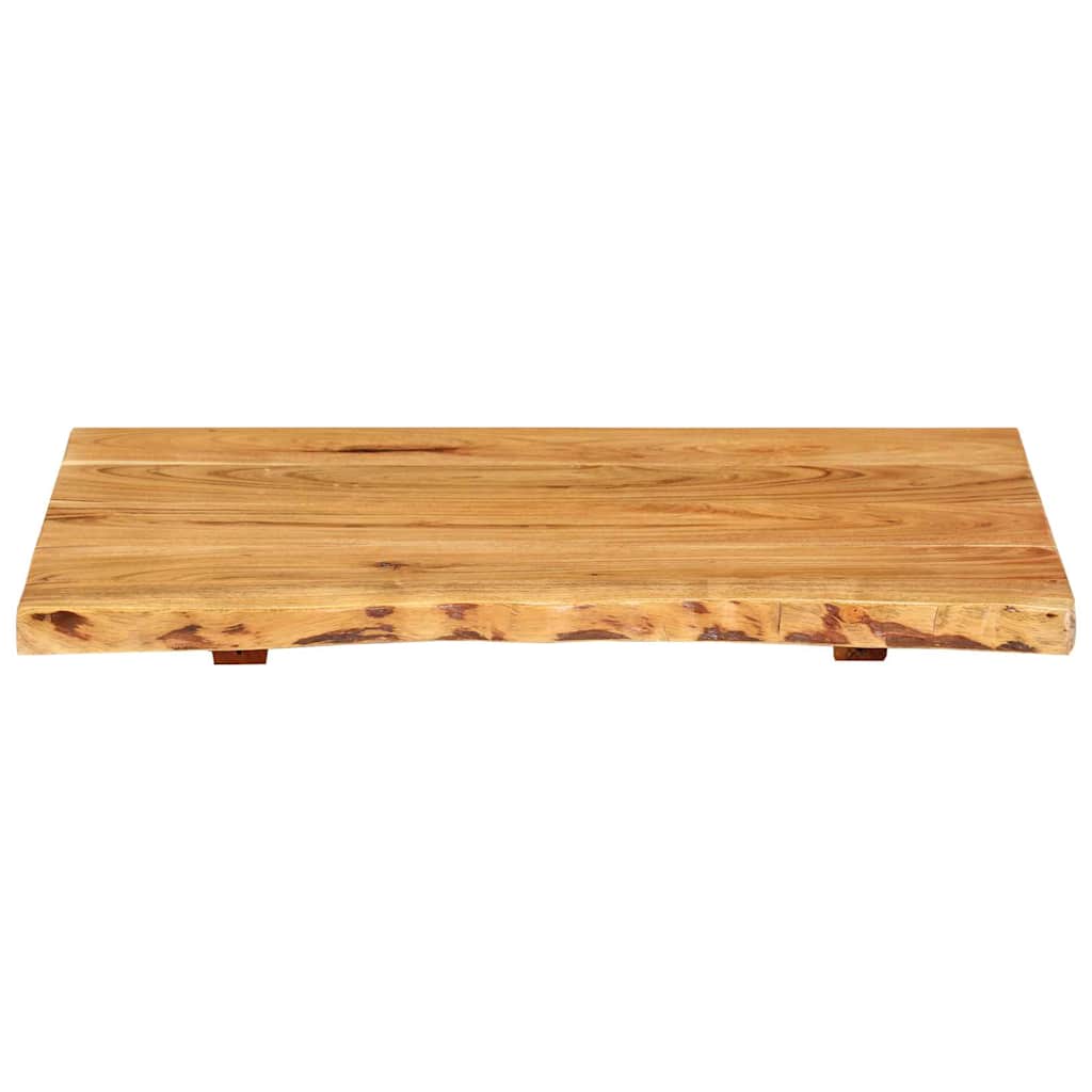 vidaXL Bathroom Vanity Top Solid Acacia Wood 58x52x2.5 cm 3