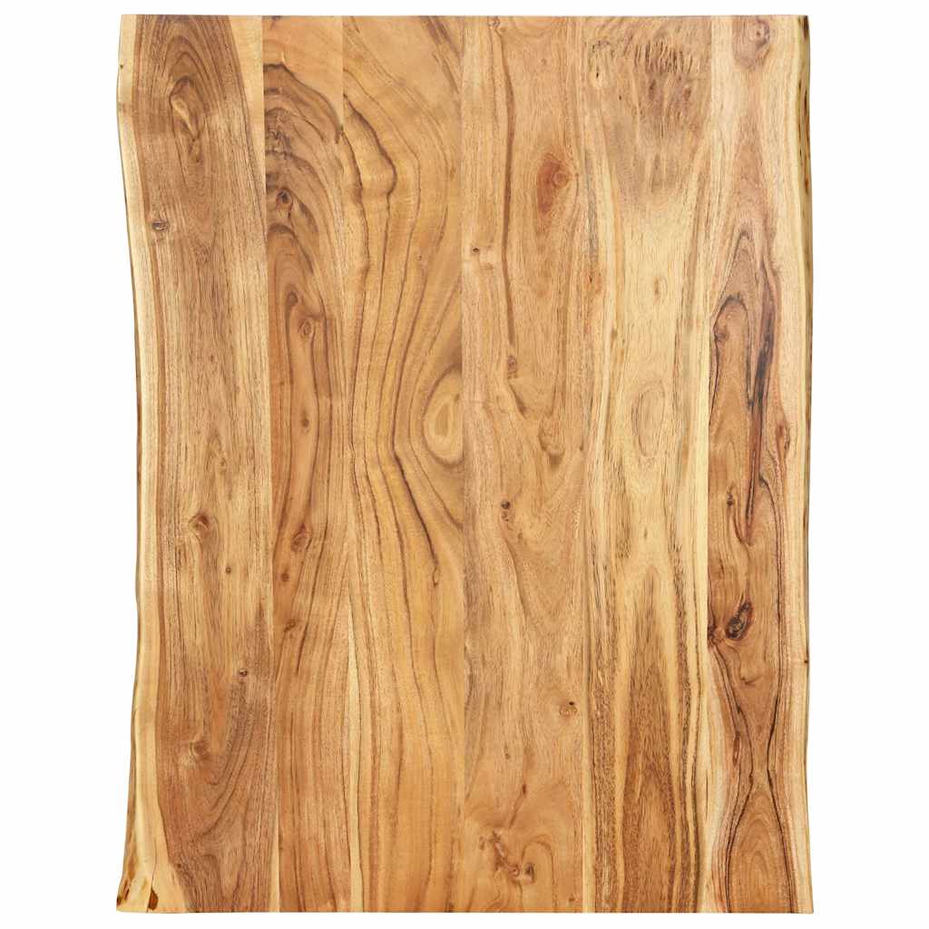 Table Top Solid Acacia Wood 58x(50-60)x2,5 80 cm 2.5 cm
