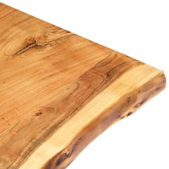 vidaXL Table Top Solid Acacia Wood 80x(50-60)x2.5 cm 3