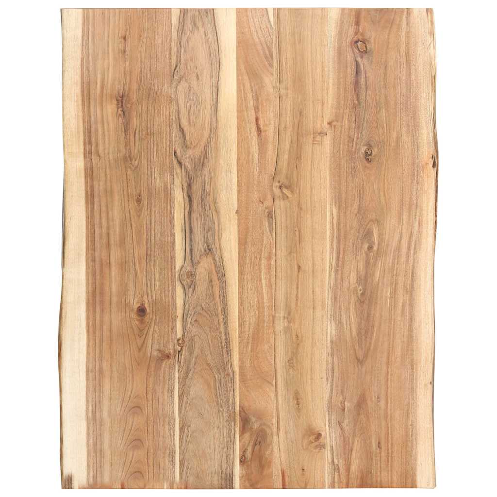 Table Top Solid Acacia Wood 58x(50-60)x2,5 80 cm 3.8 cm