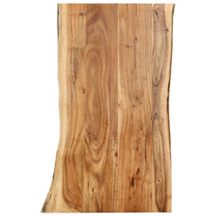 Table Top Solid Acacia Wood 58x(50-60)x2,5 100 cm 2.5 cm