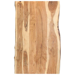 Table Top Solid Acacia Wood 58x(50-60)x2,5 100 cm 3.8 cm