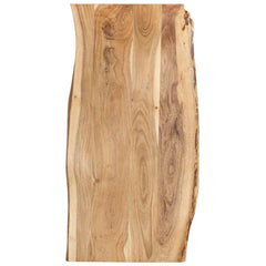 Table Top Solid Acacia Wood 58x(50-60)x2,5 118 cm 2.5 cm