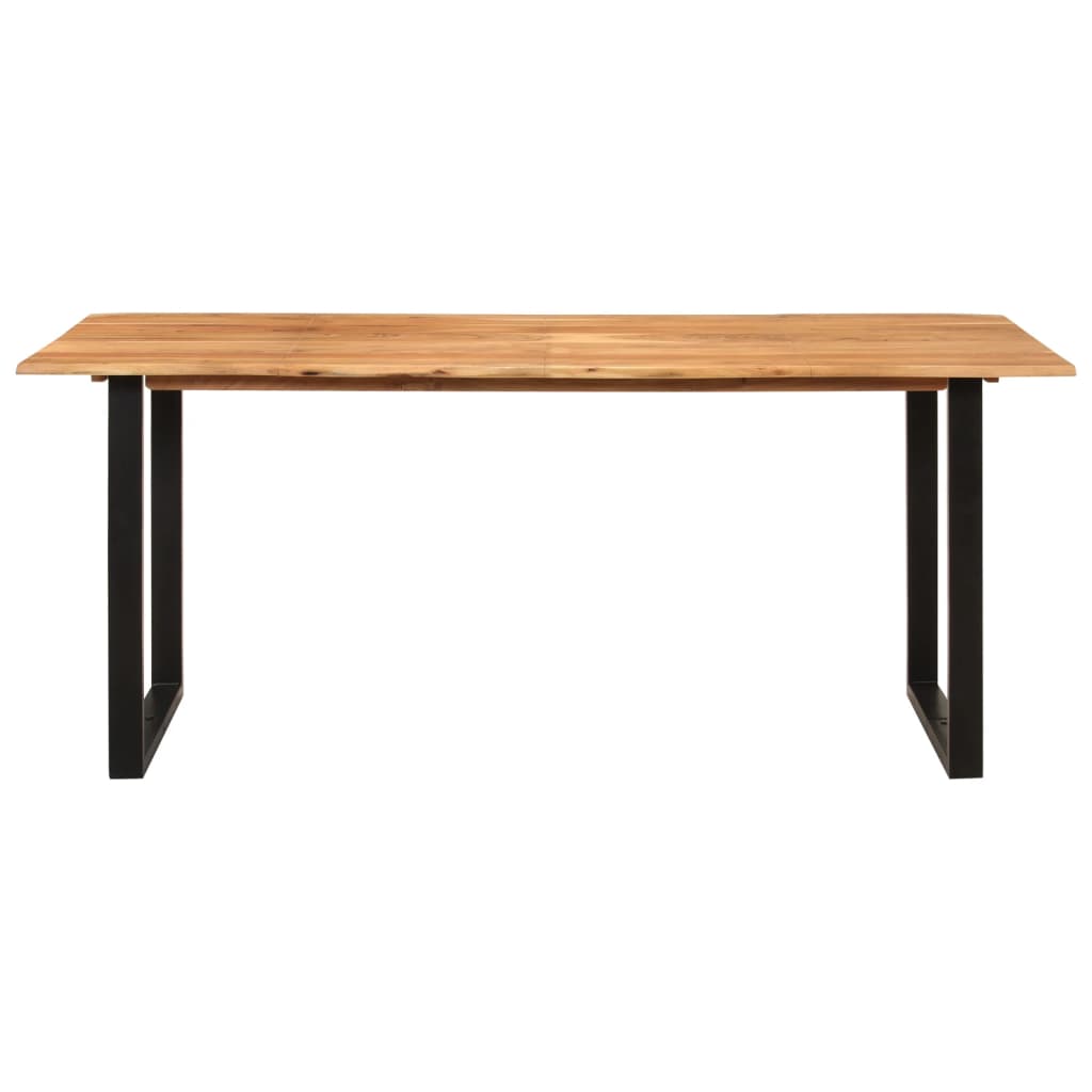 vidaXL Dining Table 180x90x76 cm Solid Acacia Wood 2