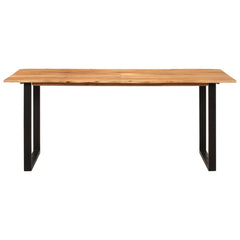 vidaXL Dining Table 180x90x76 cm Solid Acacia Wood 2
