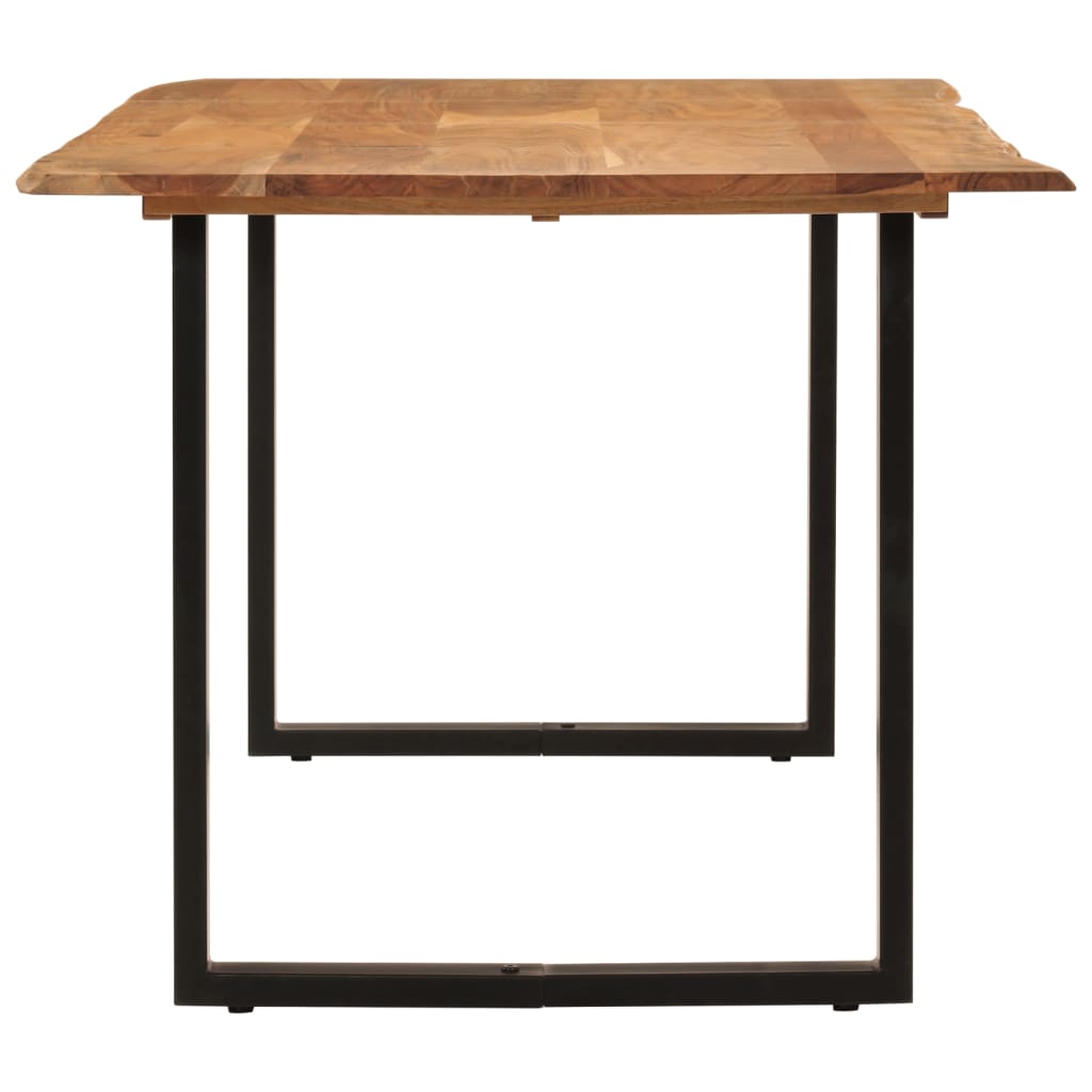 vidaXL Dining Table 180x90x76 cm Solid Acacia Wood 3