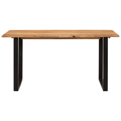 vidaXL Dining Table 154x80x76 cm Solid Acacia Wood 4