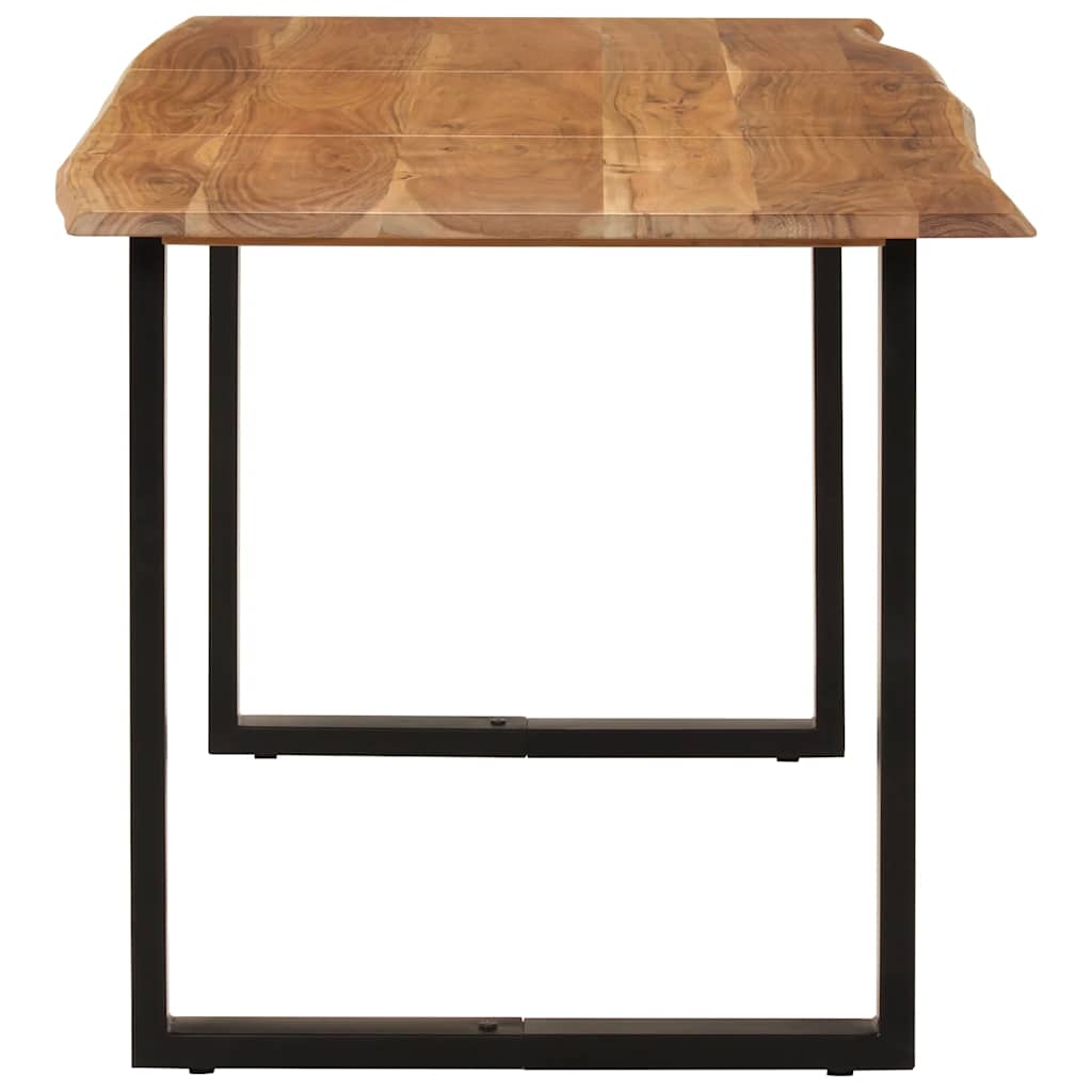 vidaXL Dining Table 154x80x76 cm Solid Acacia Wood 5