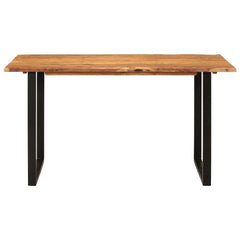 vidaXL Dining Table 140x70x76 cm Solid Acacia Wood 2
