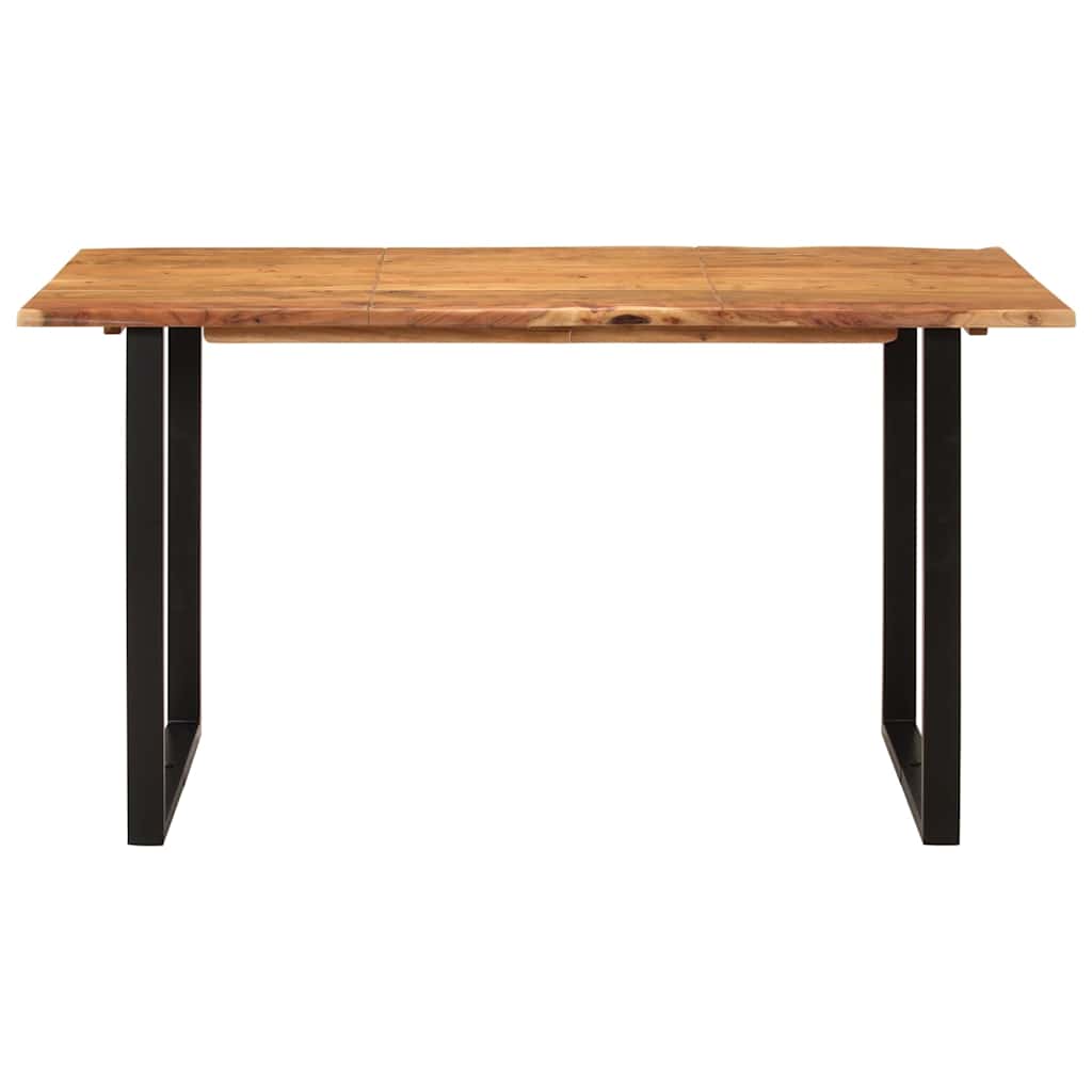 vidaXL Dining Table 140x70x76 cm Solid Acacia Wood 2