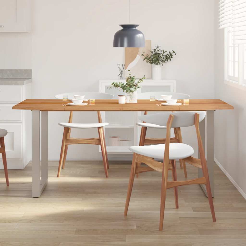 vidaXL Dining Table 180x90x76 cm Solid Acacia Wood 3