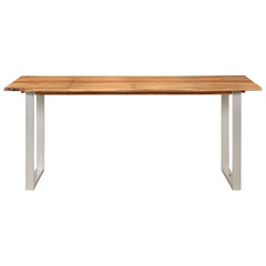 vidaXL Dining Table 180x90x76 cm Solid Acacia Wood 4
